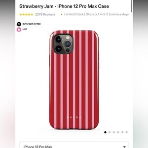 BURGA Phone Case In strawberry jam
